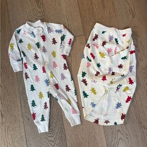 Hanna Andersson baby and dog matching pajamas